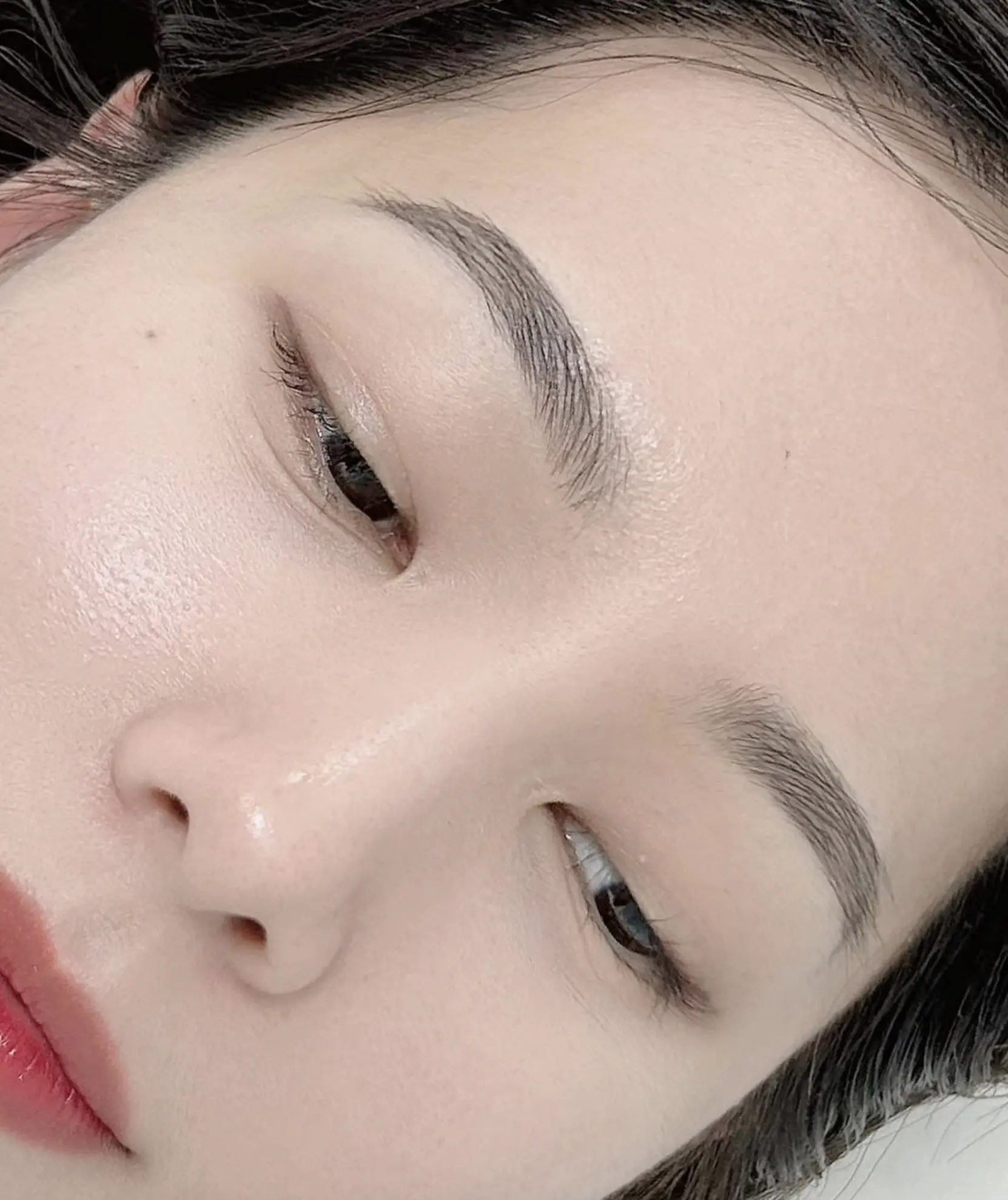 ombre powder brows touch-up in Melbourne